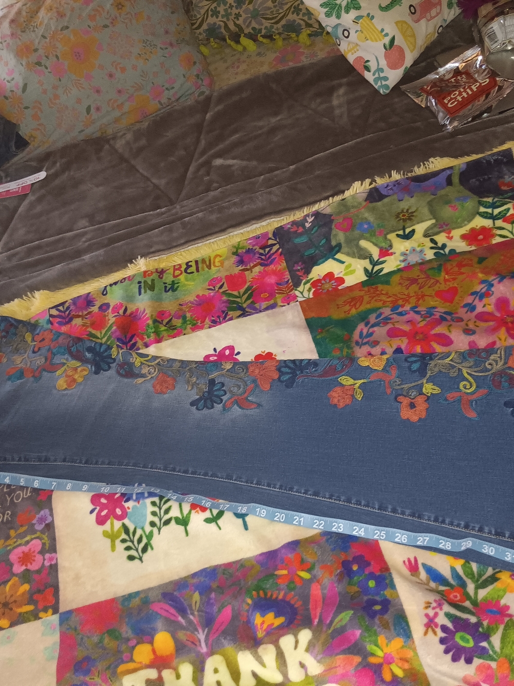 INC Embroidered Flower Women's Flare Jeans - Picture 12 of 12